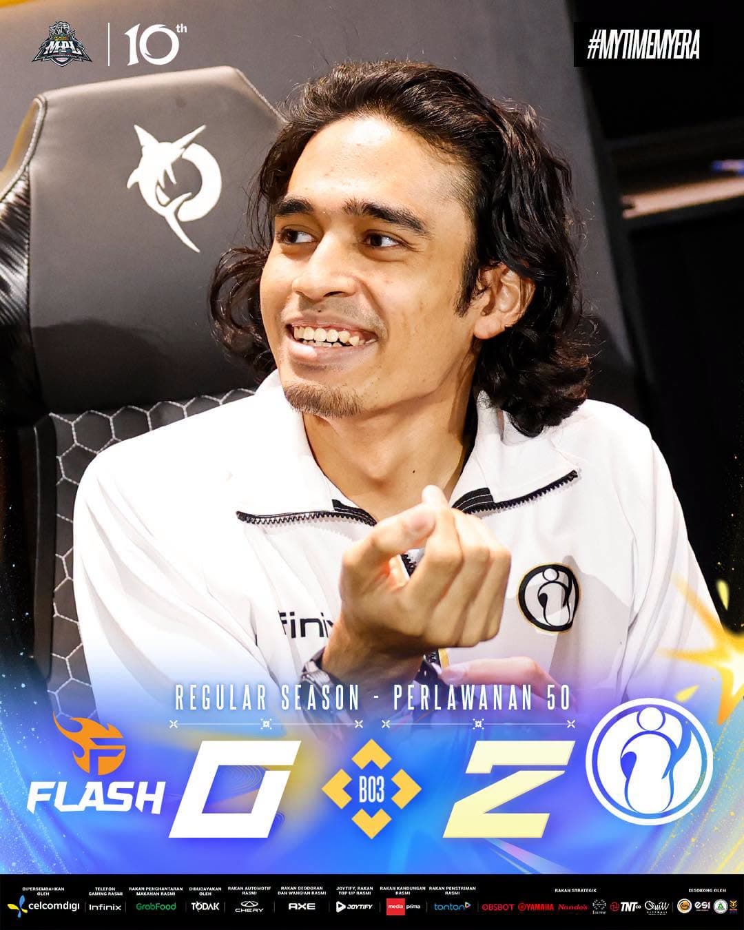 Invictus Gaming varre Team Flash na última semana da temporada regular da MPL Malásia