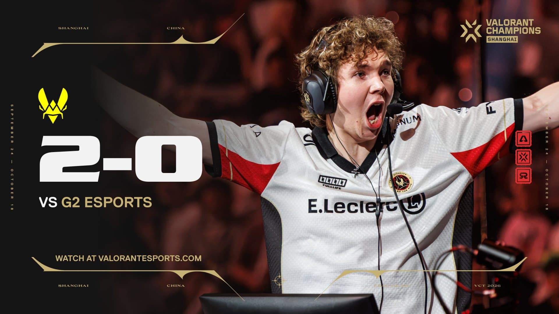 Vitality varre G2 para garantir vaga na final da chave superior do VALORANT Champions