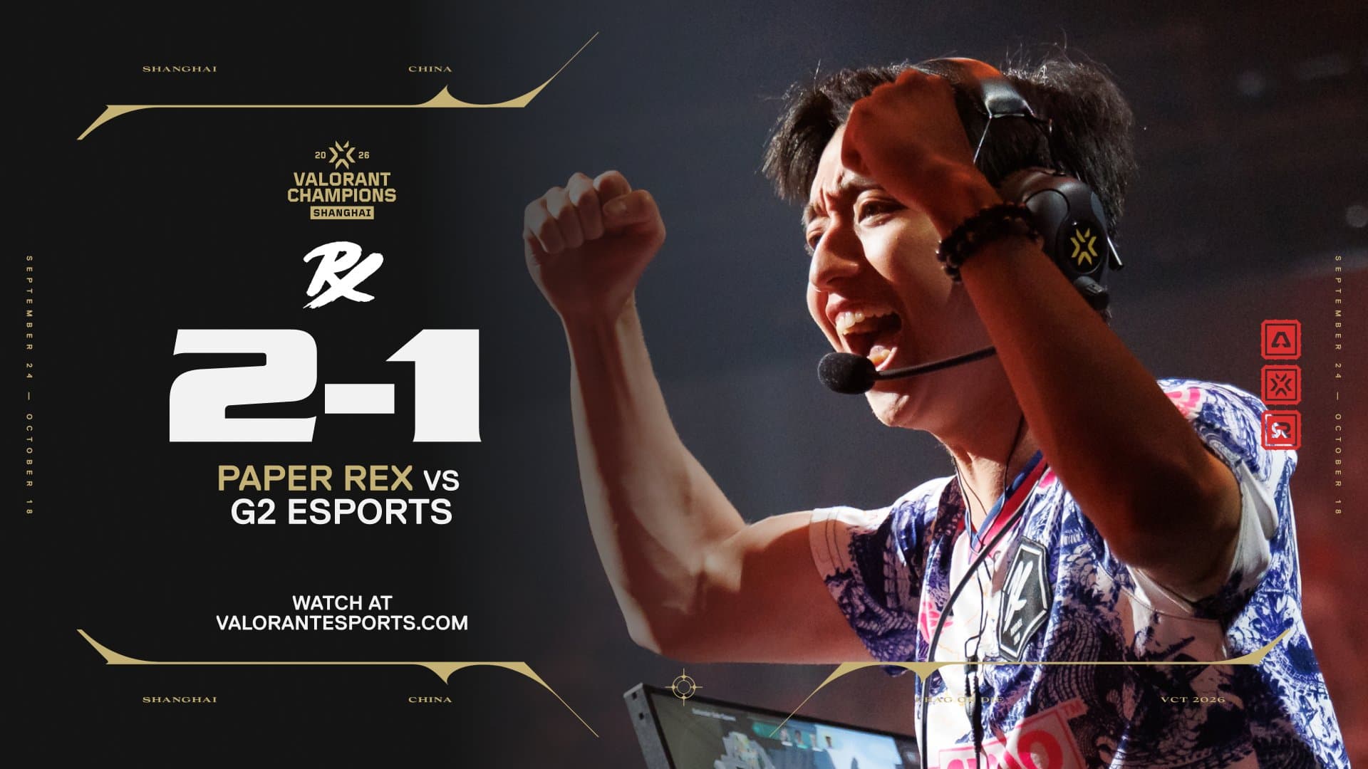 Paper Rex derrotou G2 para se tornar o primeiro time dos playoffs do Champions Shanghai