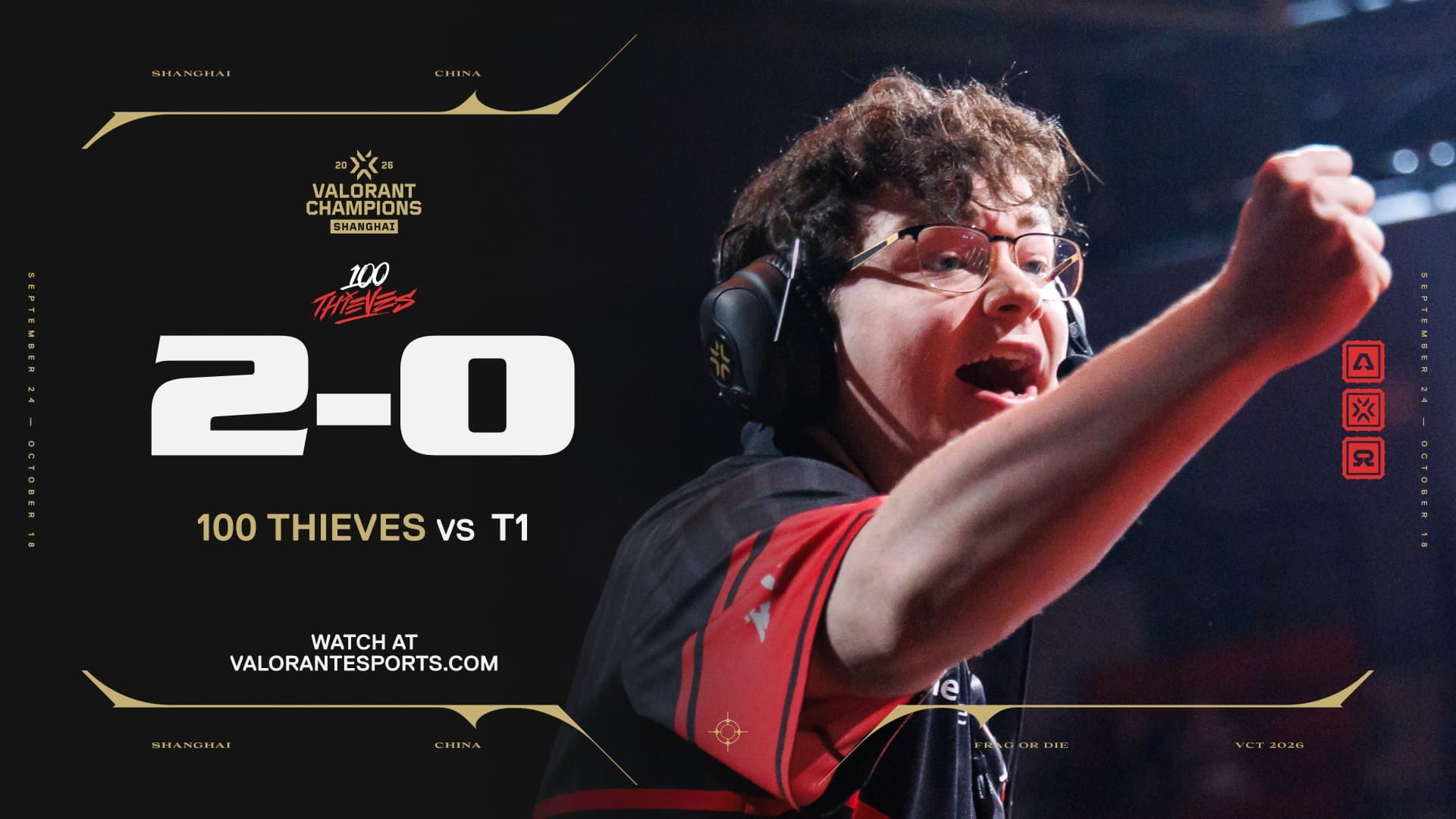 100 Thieves sapu T1 di pembuka Champions Shanghai